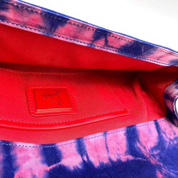 🌷❤️🔥SPRING SALE 🔥 FINAL PRICE🌷💥Christian Louboutin Boubou Bazin Clutch - Picture 7 of 9